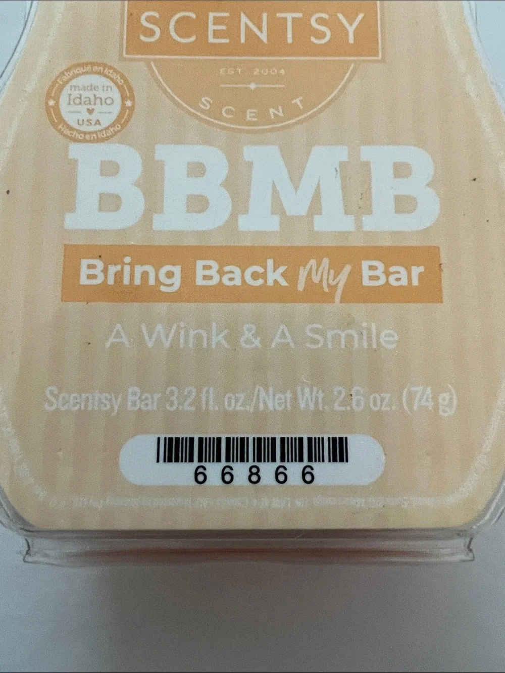 RETIRED/DISCONTINUED Scentsy BBMB Bring Back My Bar - A Wink & A Smile